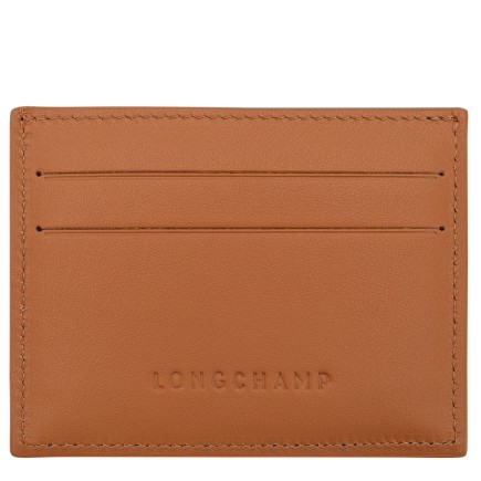 LONGCHAMP ROSEAU SLEEK PORTE-CARTES CAJOU