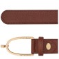 LONGCHAMP LE FOULONNÉ CEINTURE FEMME CAFÉ