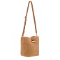 LONGCHAMP LE ROSEAU SHEARLING SAC BANDOULIÈRE CAMEL