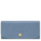 LONGCHAMP ÉPURE PORTEFEUILLE LONG À RABAT ARDOISE