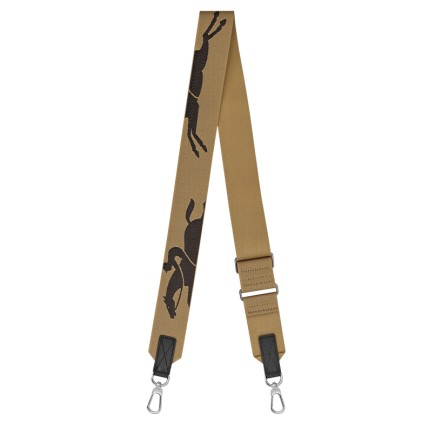 LONGCHAMP BANDOULIÈRE RÉGLABLE CAVALIER DÉSERT