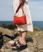 SAC PORTÉ CROISÉ ILIADE MINI ORANGE CONFITE FOURÉS