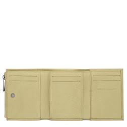 LONGCHAMP LE ROSEAU PORTEFEUILLE COMPACT PISTACHE