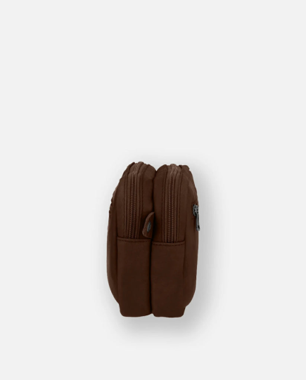 POCHETTE 2 COMPARTIMENTS PONOS BAROUDEUR COGNAC FOURÉS