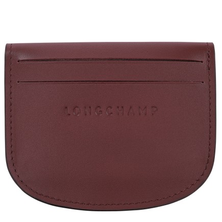 LONGCHAMP LE PLIAGE ÉPURE TIMELESS PORTE-CARTES BORDEAUX