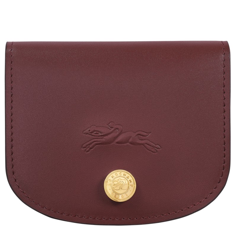 LONGCHAMP LE PLIAGE ÉPURE TIMELESS PORTE-CARTES BORDEAUX