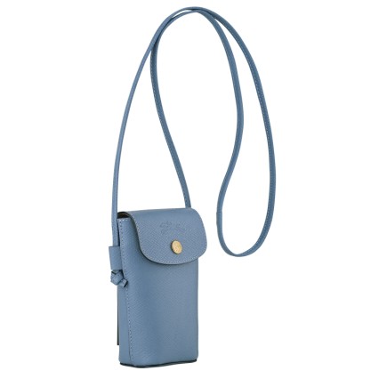 LONGCHAMP ÉPURE POCHETTE TÉLÉPHONE AVEC CORDON ARDOISE