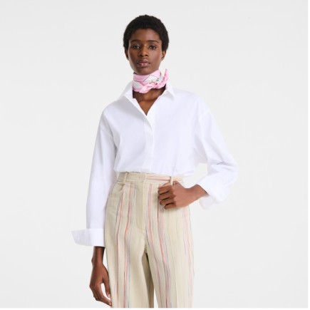 CARRÉ DE SOIE 70CM LONGCHAMP VIVEMENT L'ÉTÉ BALLERINE