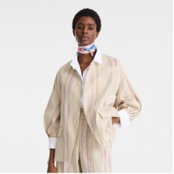 CARRÉ DE SOIE 50CM LONGCHAMP EN PLEINE VAGUE RAINBOW