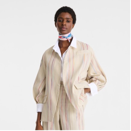 CARRÉ DE SOIE 50CM LONGCHAMP EN PLEINE VAGUE RAINBOW