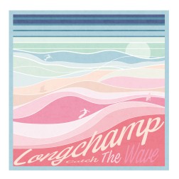 CARRÉ DE SOIE 50CM LONGCHAMP EN PLEINE VAGUE RAINBOW