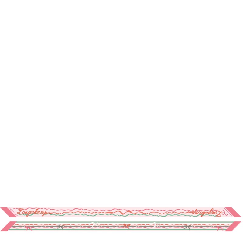 BANDEAU RUBANS LONGCHAMP CREVETTE