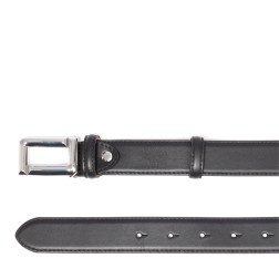 CEINTURE MIXTE ANGÉLE DE LANCEL NOIR/NICKEL
