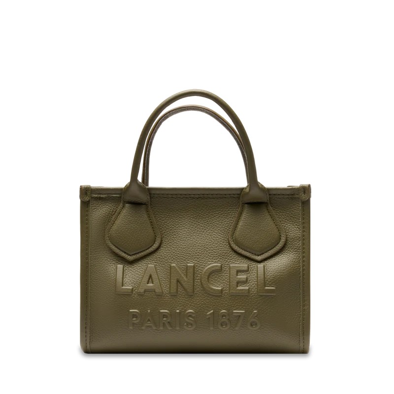 SAC CABAS ZIPPÉ S JOUR DE LANCEL KAKI FONCÉ