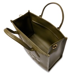 SAC CABAS ZIPPÉ M JOUR DE LANCEL KAKI FONCÉ