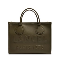 SAC CABAS ZIPPÉ M JOUR DE LANCEL KAKI FONCÉ