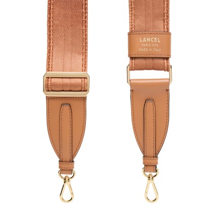 BCBG DE LANCEL BANDOULIÈRE RÉGLABLE CAMEL