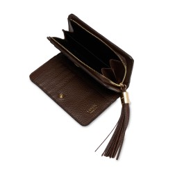 PORTEFEUILLE COMPACT PREMIER FLIRT LANCEL NOIX DE COCO