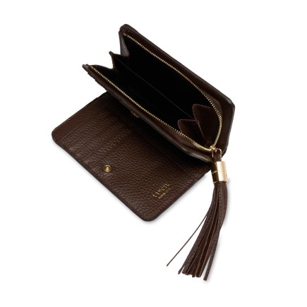 PORTEFEUILLE COMPACT PREMIER FLIRT LANCEL NOIX DE COCO