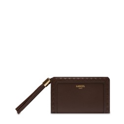 PORTEFEUILLE COMPACT PREMIER FLIRT LANCEL NOIX DE COCO