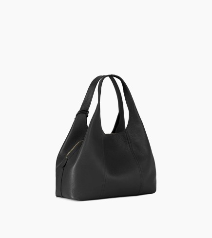 MOYEN SAC À MAIN JULIETTE NOIR LE TANNEUR