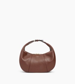 PETIT SAC HOBO JULIETTE MARRON ÉBÈNE LE TANNEUR