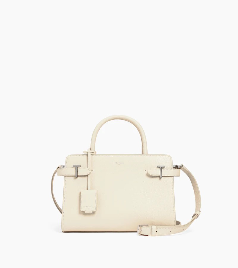 CABAS PORTÉ MAIN ÉMILIE FLEUR DE SEL LE TANNEUR CABAS PORTÉ MAIN ÉMILIE FLEUR DE SEL LE TANNEUR