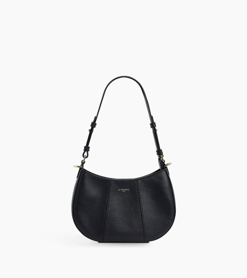 PETIT SAC DEMI-LUNE JULIETTE NOIR LE TANNEUR PETIT SAC DEMI-LUNE JULIETTE NOIR LE TANNEUR