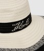CHAPEAU DE SOLEIL K/SIGNATURE M/L BLANC/NOIR KL