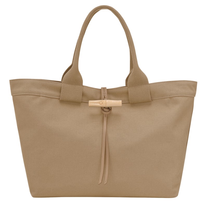 LONGCHAMP LE ROSEAU TOILE SAC CABAS L DÉSERT