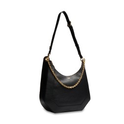SAC ZIPPÉ L DOUBLE PORTÉ CROISETTE  DE LANCEL NOIR