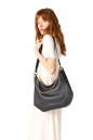 SAC ZIPPÉ L DOUBLE PORTÉ CROISETTE  DE LANCEL NOIR