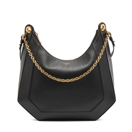 SAC ZIPPÉ L DOUBLE PORTÉ CROISETTE  DE LANCEL NOIR