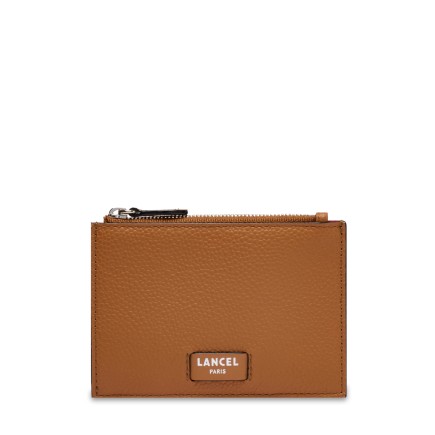 PORTE CARTES ZIPPÉ NINON CAMEL LANCEL
