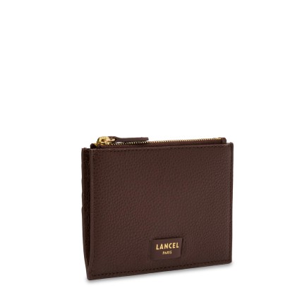 PORTE CARTES ZIPPÉ NINON NOIX DE COCO LANCEL