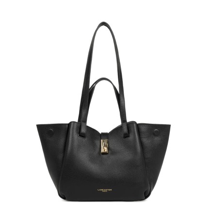 SAC CABAS ÉPAULE MILANO HORIZON NOIR LANCASTER