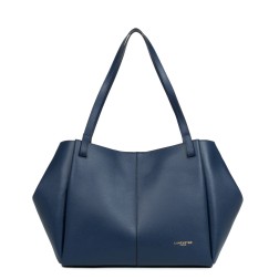 TRÉS GRAND SAC CABAS ÉPAULE SIERRA HAUS BLEU FONCÉ LANCASTER