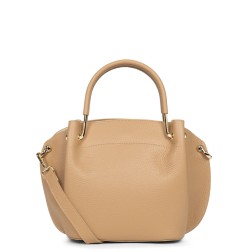SAC À MAIN DOUBLE FOULONNÉ NATUREL IN BEIGE LANCASTER