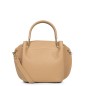 SAC À MAIN DOUBLE FOULONNÉ NATUREL IN BEIGE LANCASTER