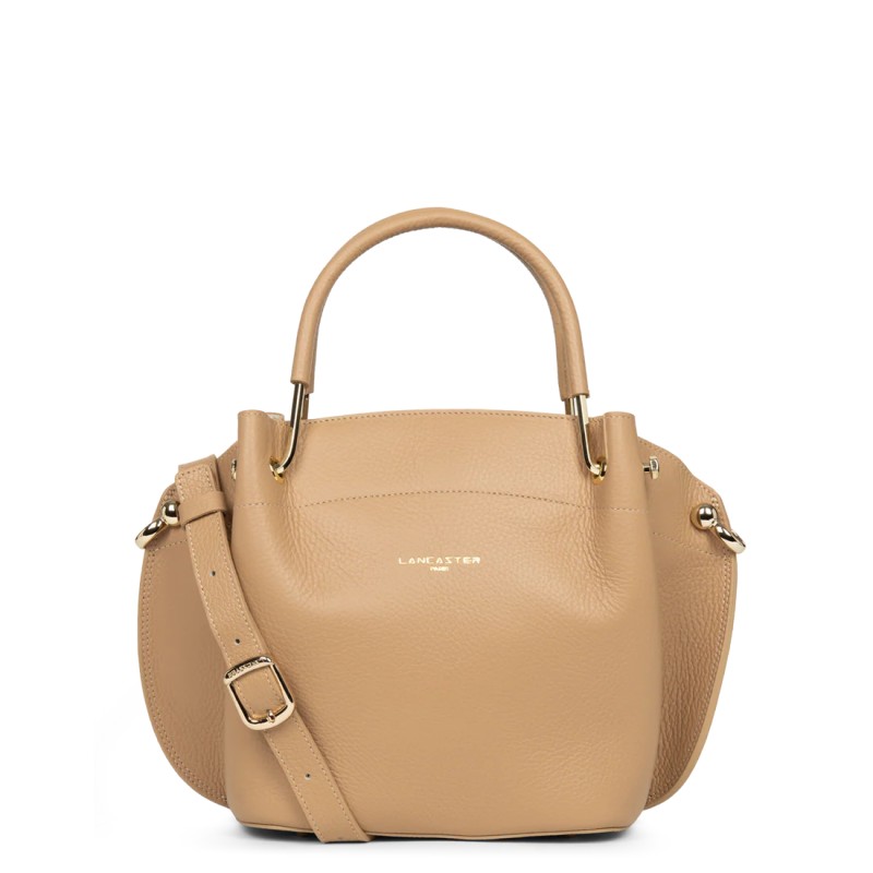 SAC À MAIN DOUBLE FOULONNÉ NATUREL IN BEIGE LANCASTER