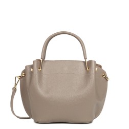 SAC À MAIN DOUBLE FOULONNÉ GALET IN OR LANCASTER