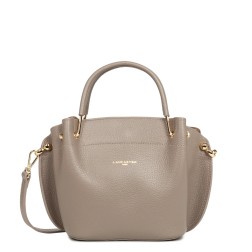 SAC À MAIN DOUBLE FOULONNÉ GALET IN OR LANCASTER