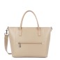 SAC CABAS MAIN MAYA DOUBLE KBA BEIGE FONCÉ LANCASTER