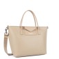 SAC CABAS MAIN MAYA DOUBLE KBA BEIGE FONCÉ LANCASTER