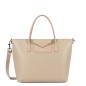 SAC CABAS MAIN MAYA DOUBLE KBA BEIGE FONCÉ LANCASTER