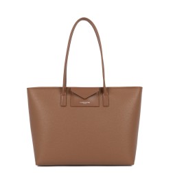 SAC CABAS ÉPAULE MAYA DOUBLE KBA MOKA LANCASTER