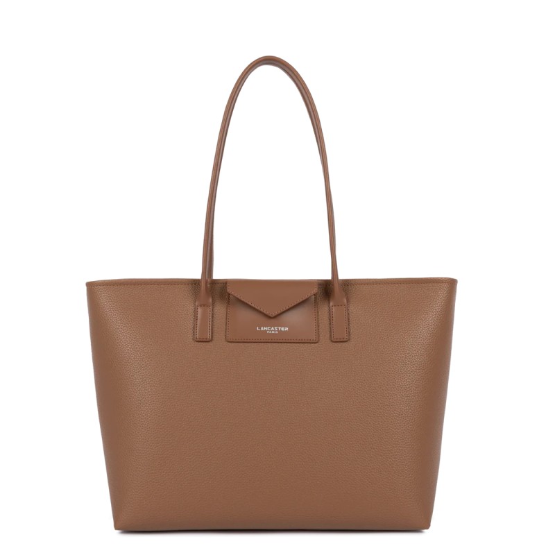 SAC CABAS ÉPAULE MAYA DOUBLE KBA MOKA LANCASTER