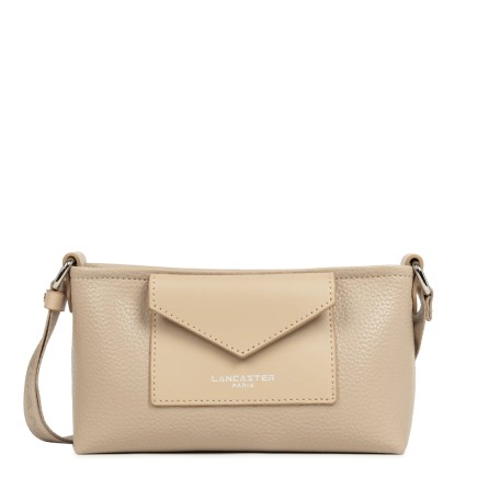 SAC CABAS MAIN MAYA DOUBLE KBA BEIGE FONCÉ LANCASTER