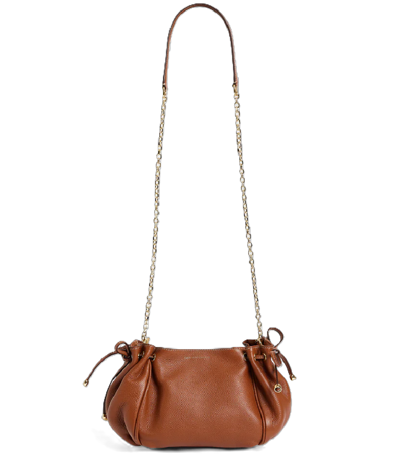SAC EN CUIR GRAINÉ LE MINI 24 TAN DAREL SAC EN CUIR GRAINÉ LE MINI 24 TAN DAREL