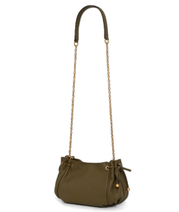 SAC EN CUIR GRAINÉ LE MINI 24 KAKI DAREL